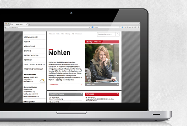 GEMEINDE WOHLEN // WEBSITE